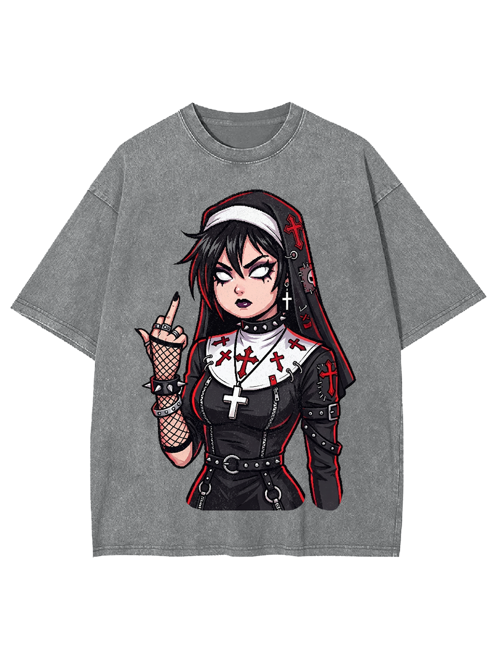 Black Faith Washed Tshirt