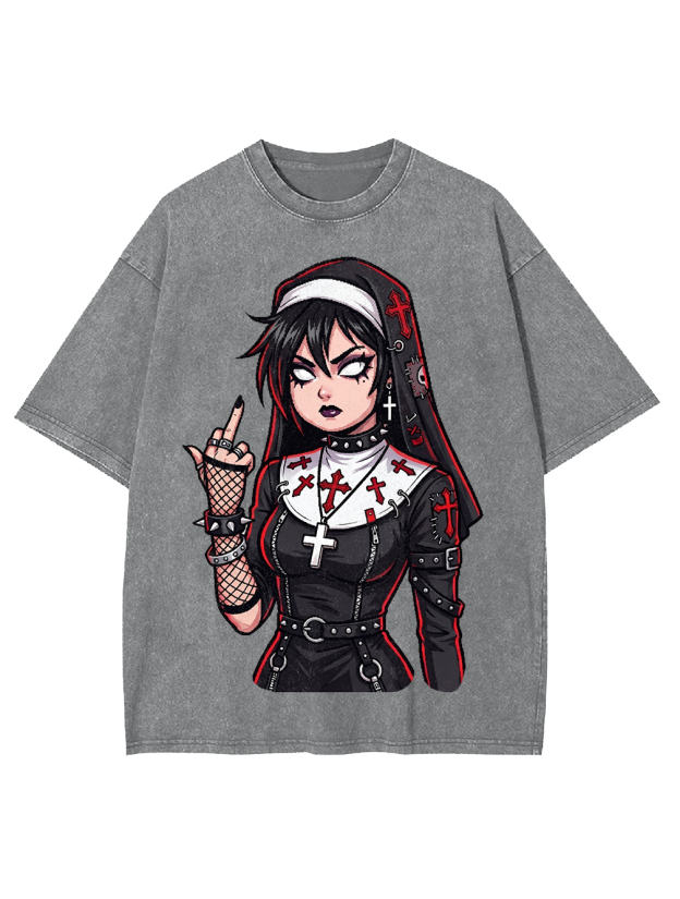 Black Faith Washed Tshirt