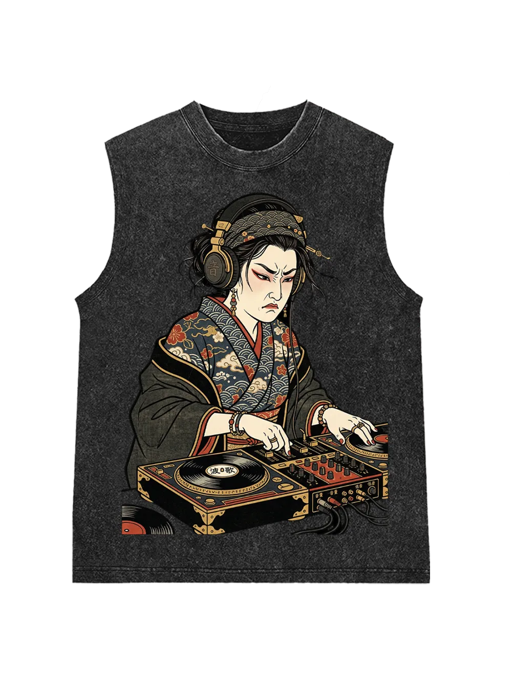 Geisha DJ Rhythm Washed Tank Top