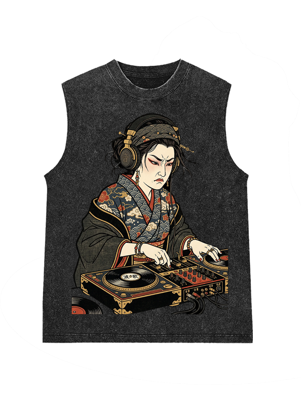 Geisha DJ Rhythm Washed Tank Top