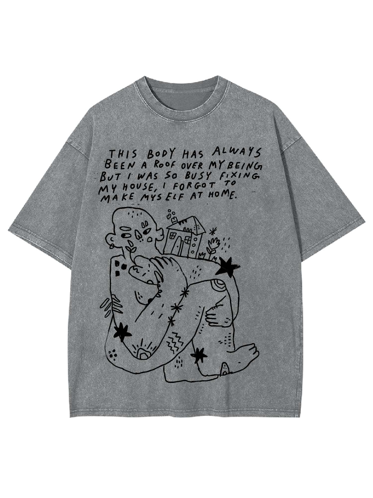 Accept Yourself Washed Tshirt-ClassyOutlaw