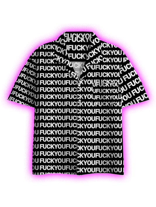 Dangerous Words Button Up Pocket Shirt