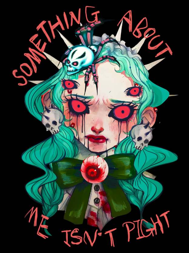 Something About Me Isn't Pight Washed Tshirt