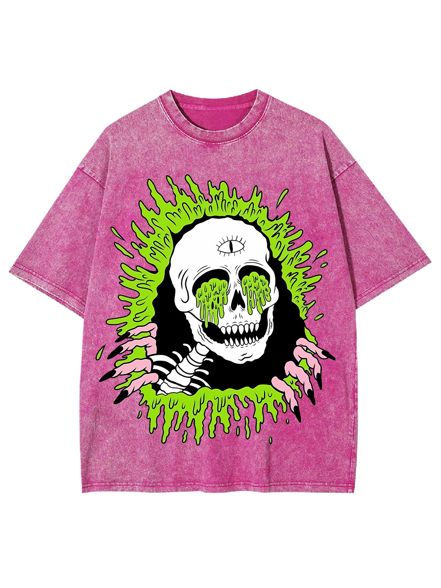 Melting Skull Washed Tshirt