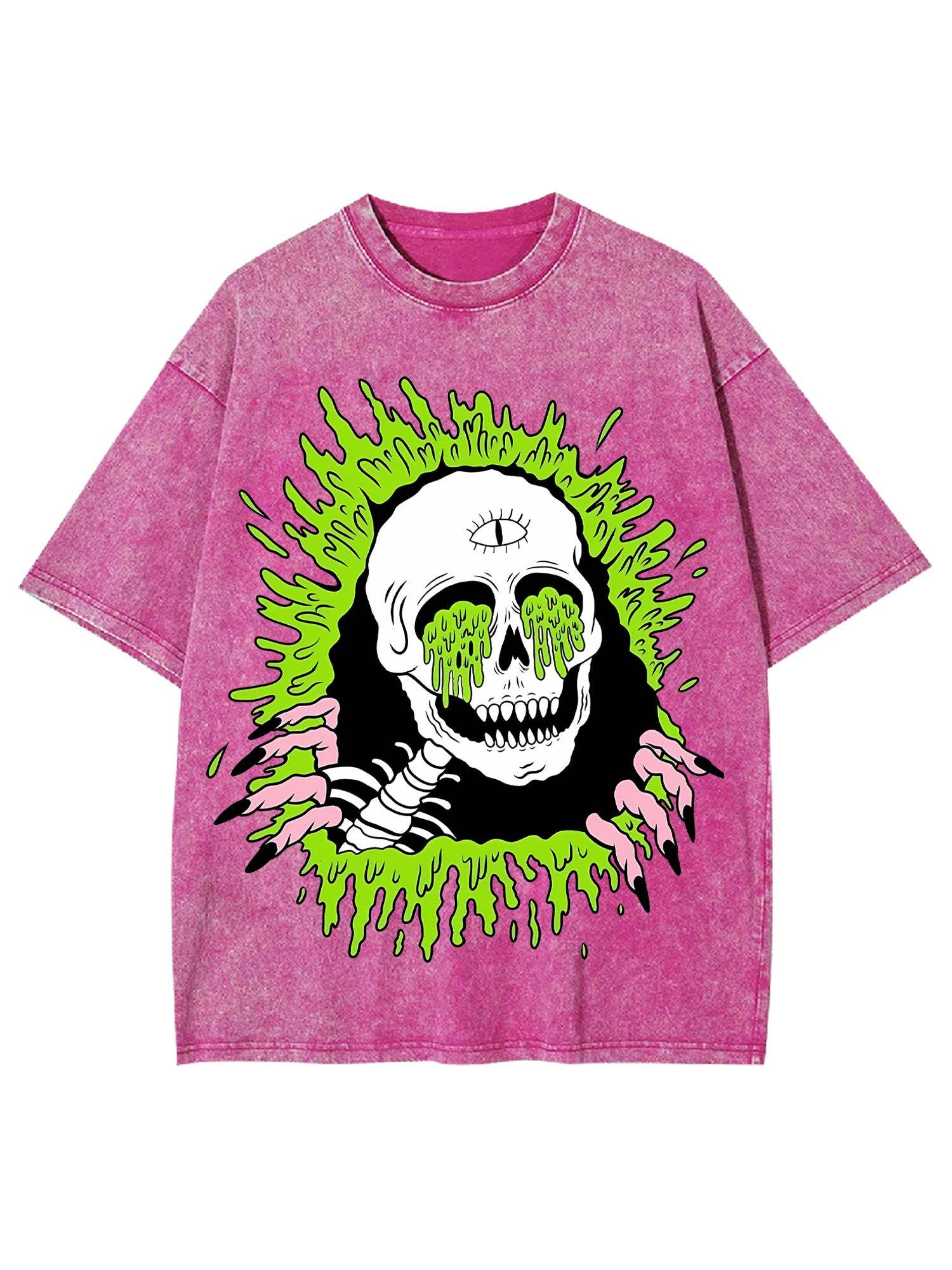 Melting Skull Washed Tshirt