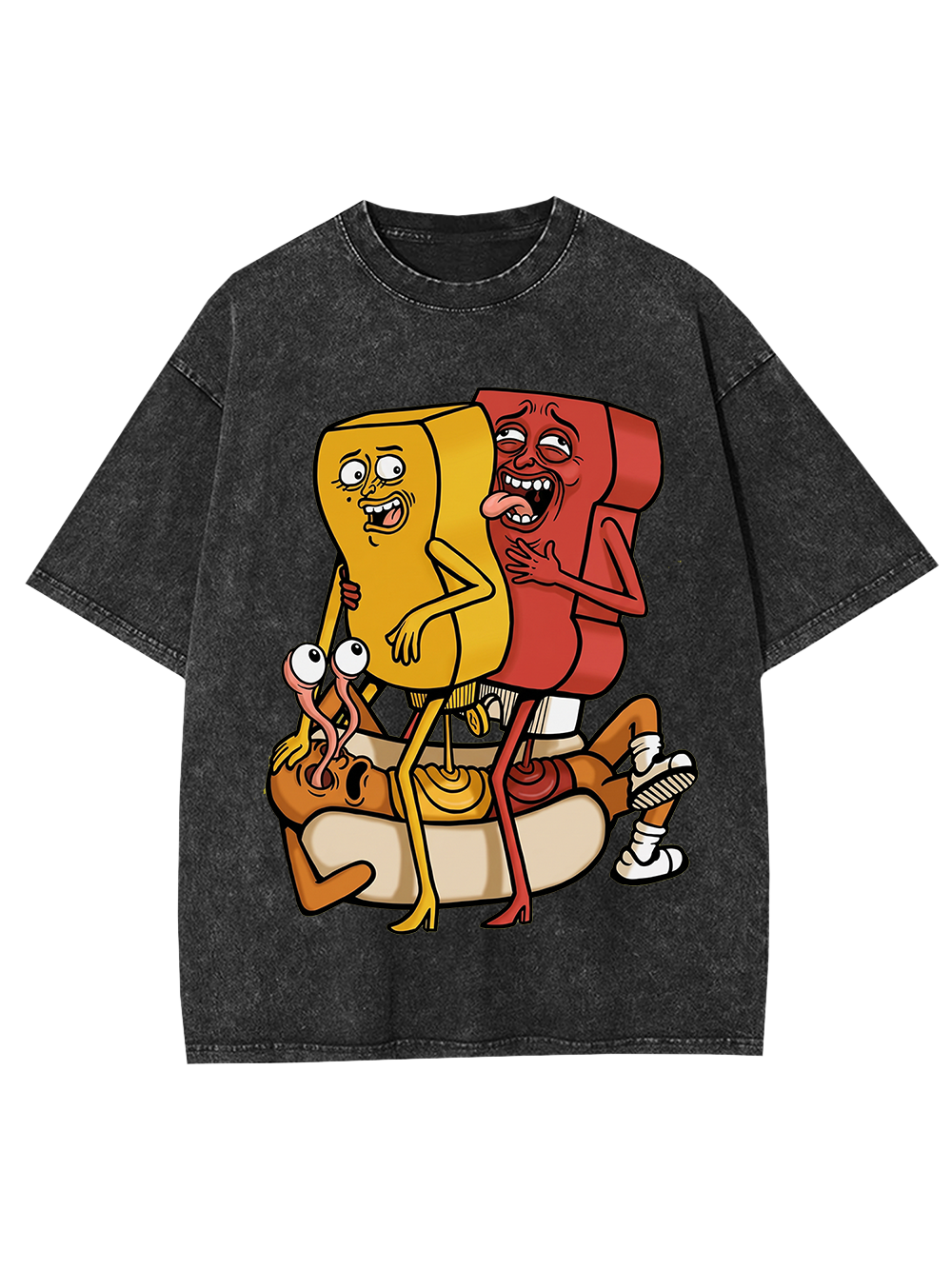 Weird Food Art Washed Tshirt