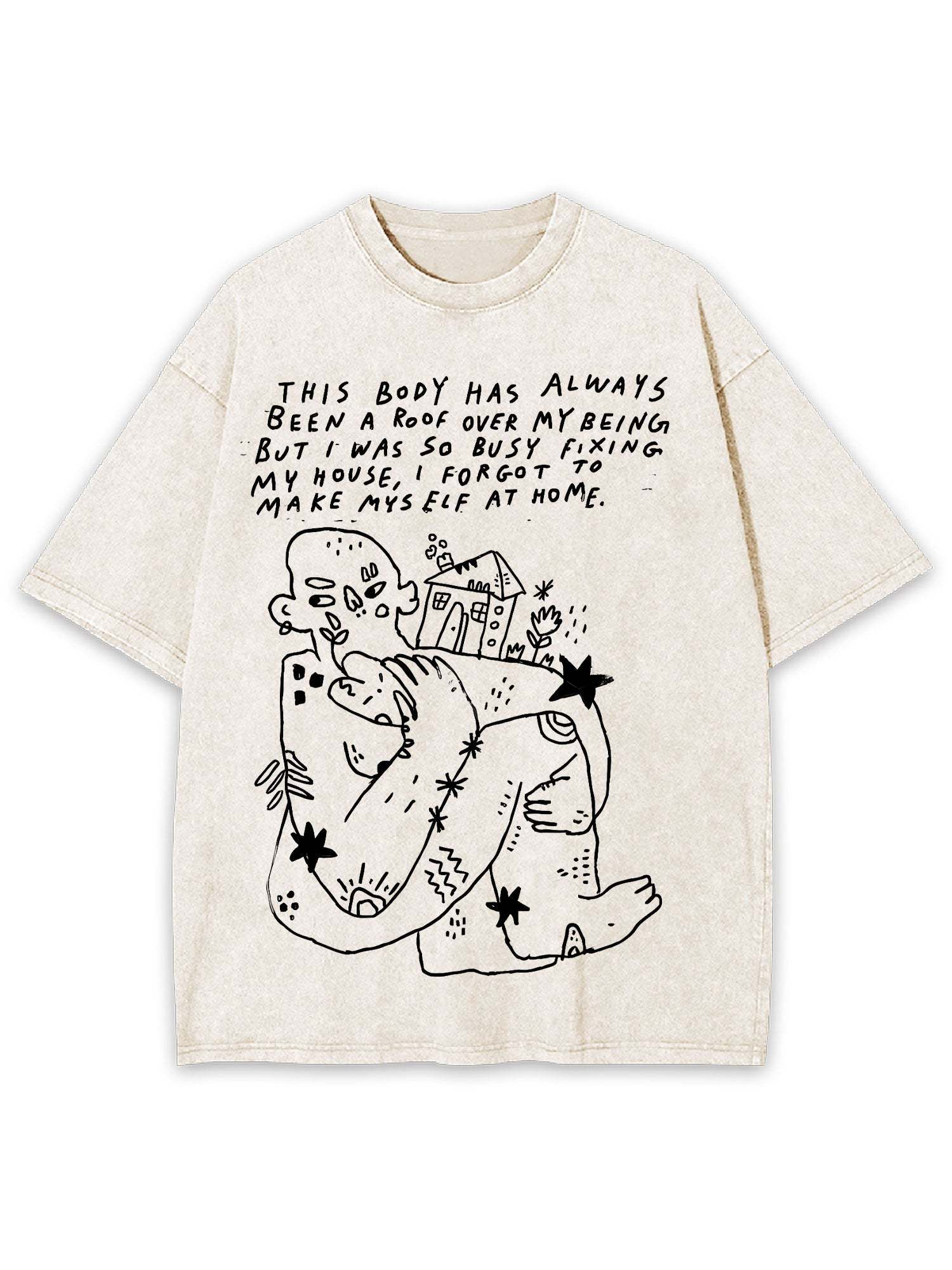 Accept Yourself Washed Tshirt-ClassyOutlaw