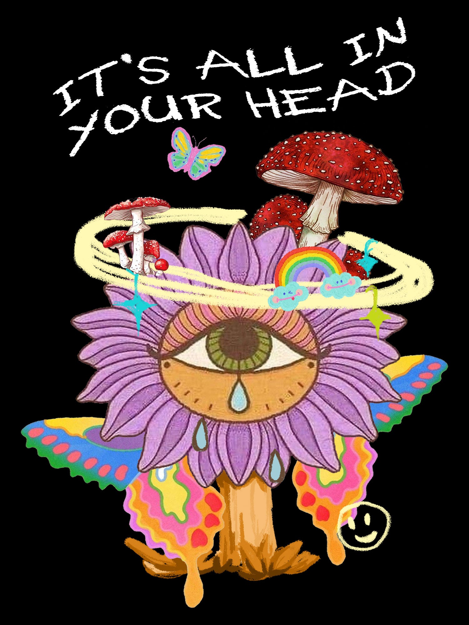 It's All In Your Head Washed Tshirt