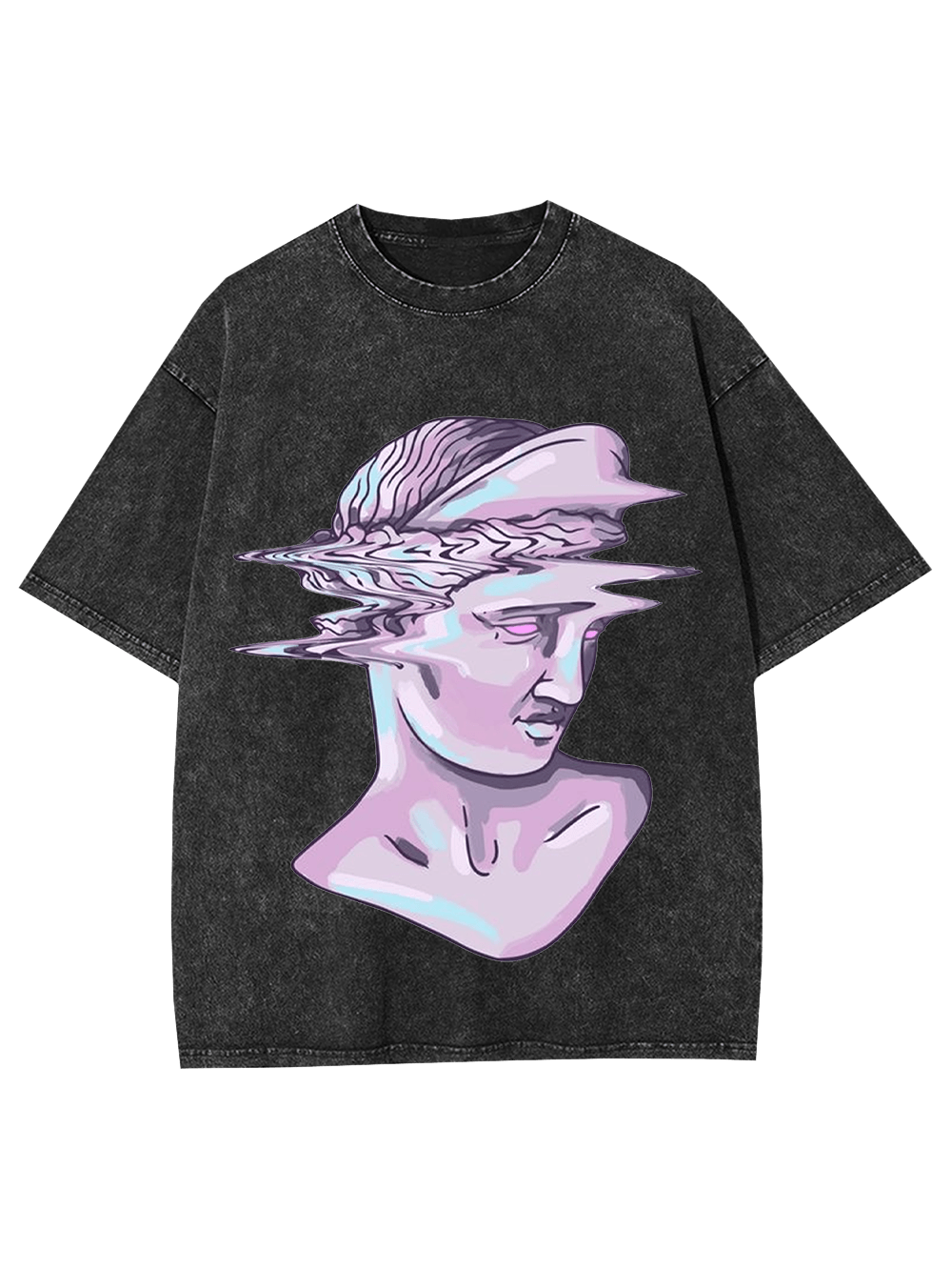 Glitched Statue Washed Tshirt