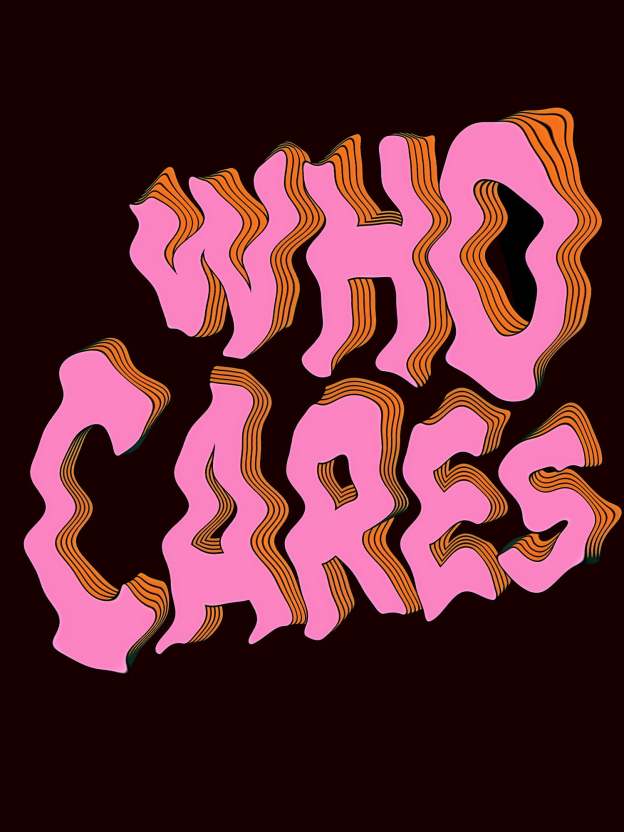WHO CARES WASHED TSHIRT