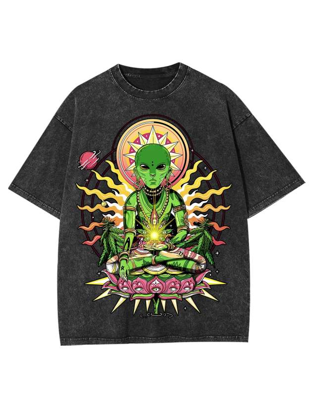 Cosmic Meditation Washed Tshirt