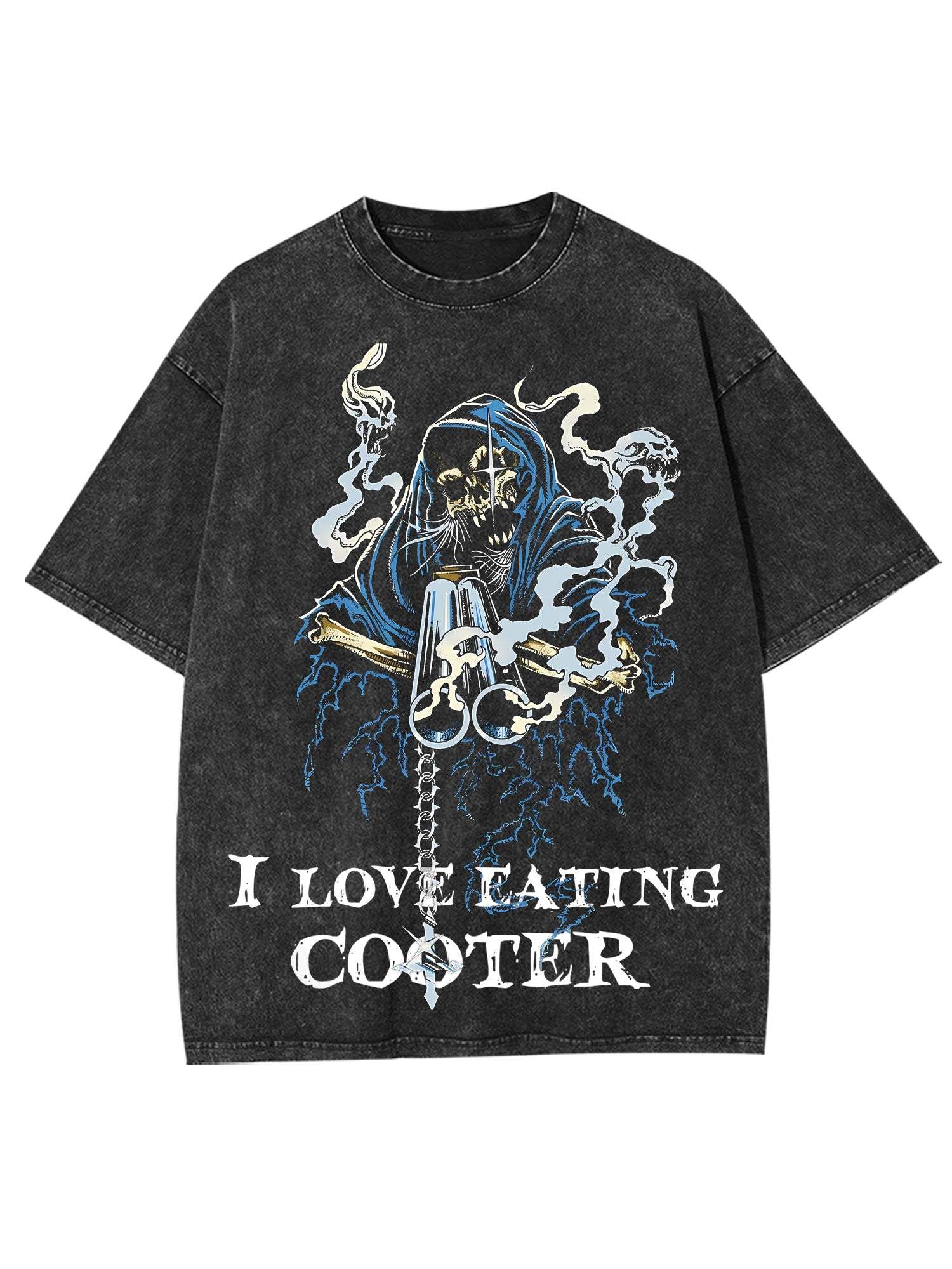 I Love Eating Cooted Washed Tshirt