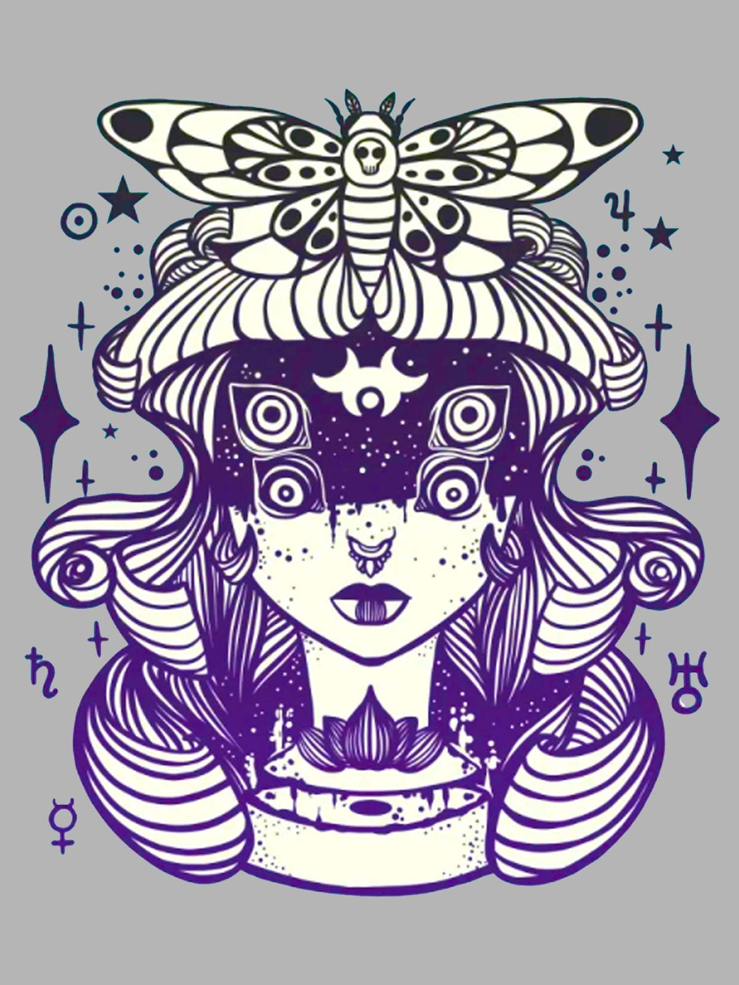 Mystical Moth Washed Tshirt