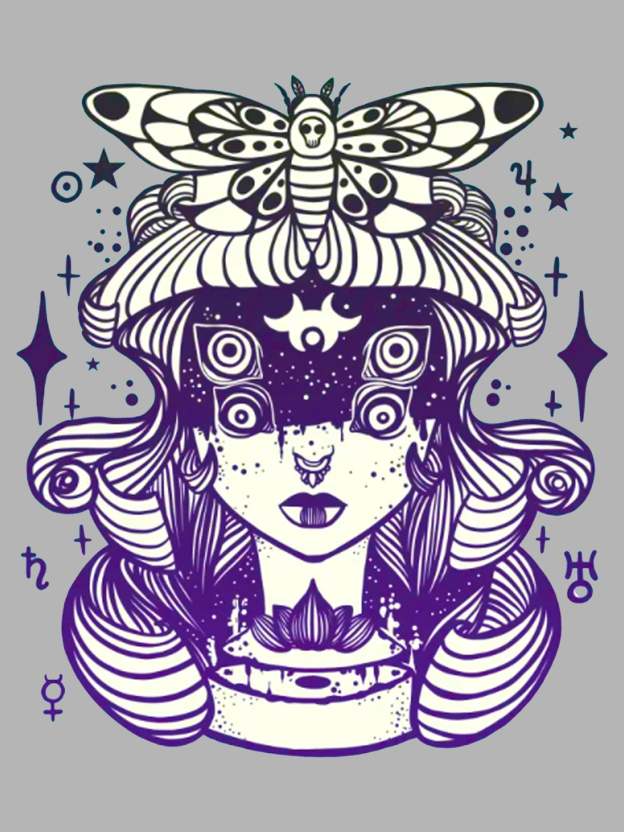 Mystical Moth Washed Tshirt