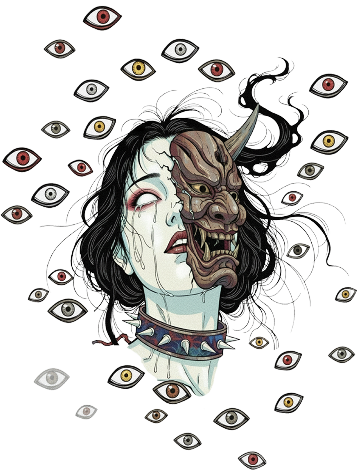 Gaze of the Demon Washed Tshirt