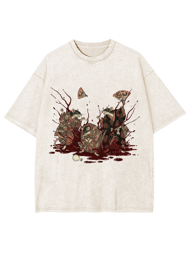 Wa-Style Rat Washed Tshirt