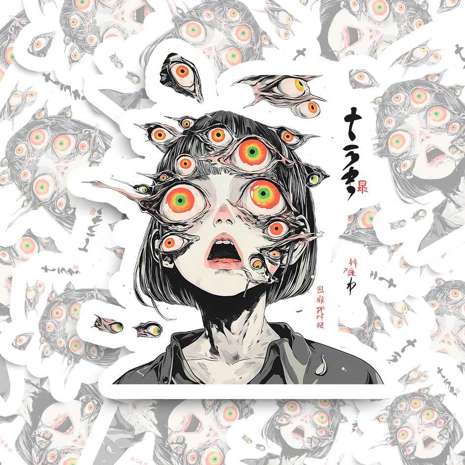 MULTITUDE OF GAZES STICKER-ClassyOutlaw Sale