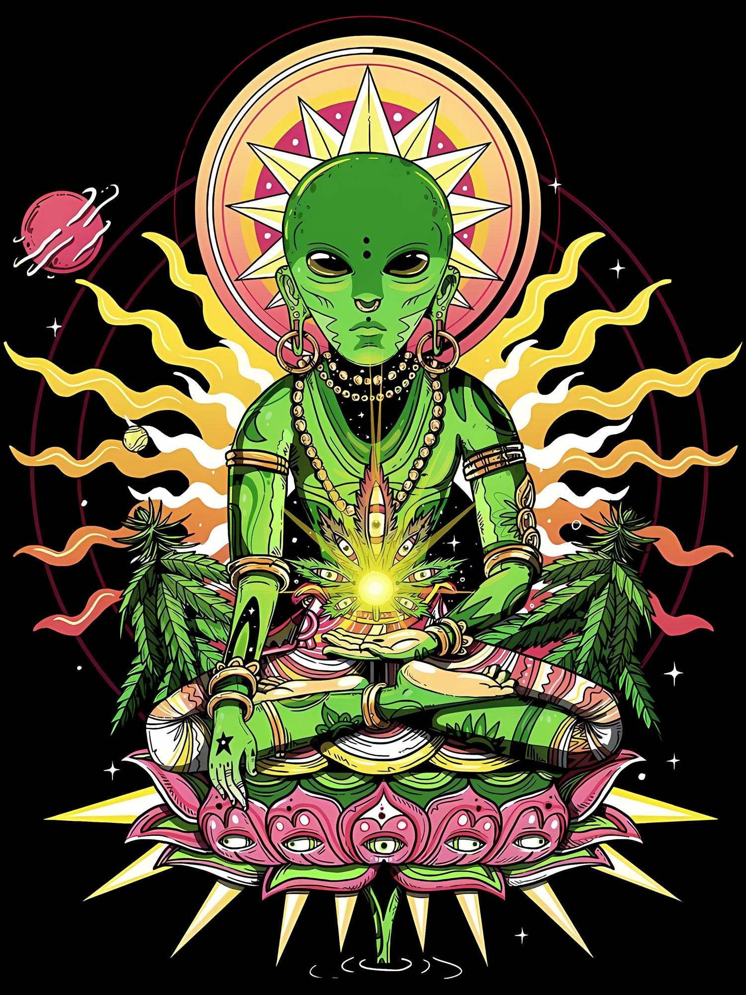 Cosmic Meditation Washed Tshirt