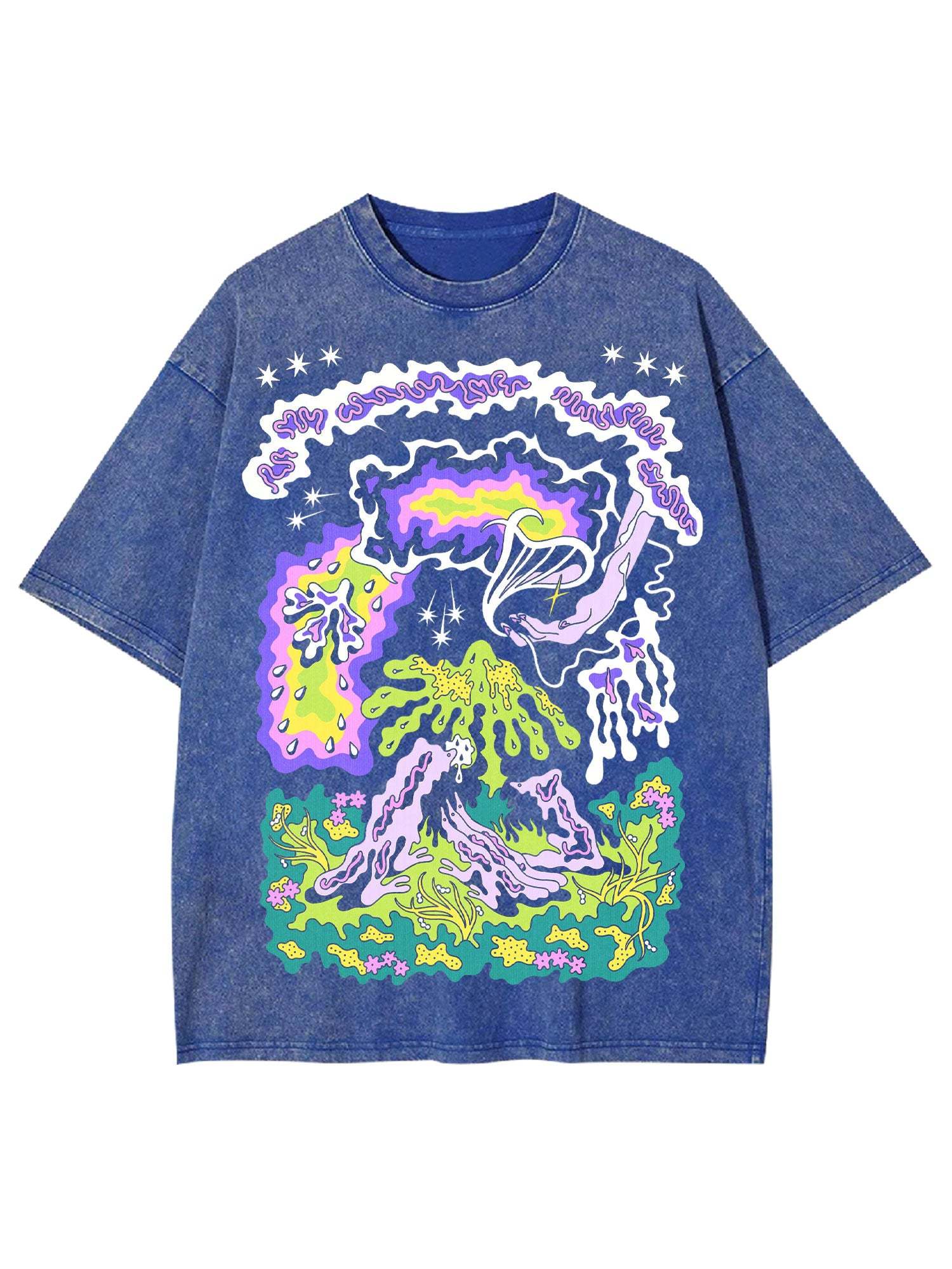 Dreamscape Washed Tshirt-ClassyOutlaw Sale