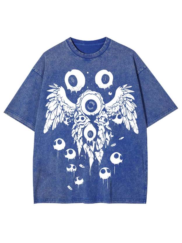 Weirdcore Eyeball Washed Tshirt
