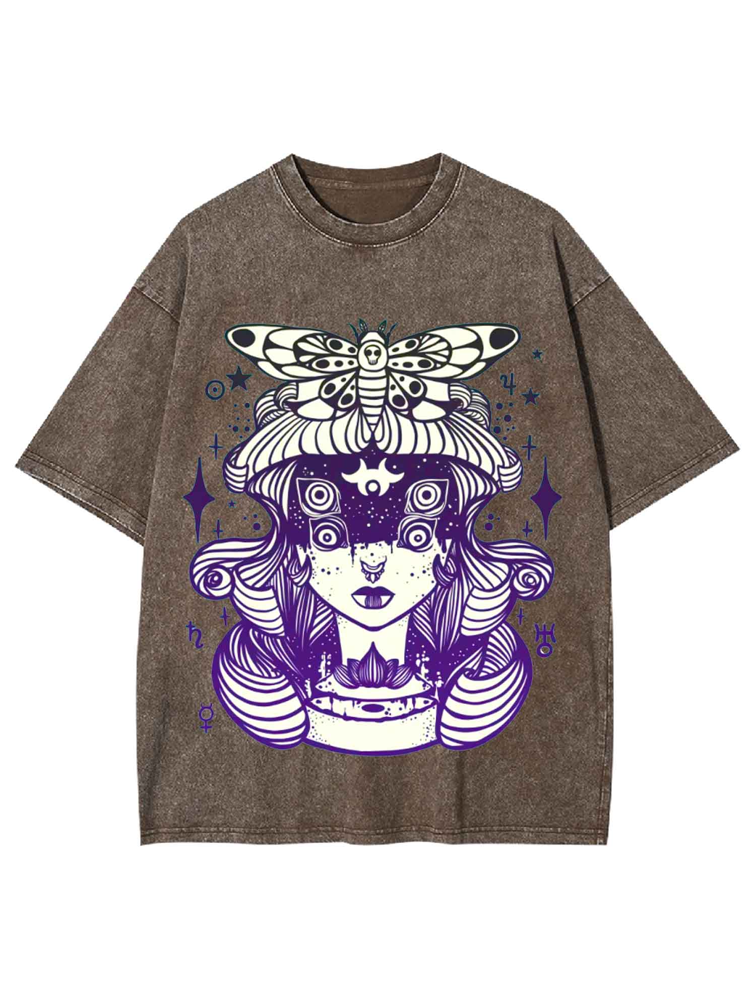 Mystical Moth Washed Tshirt