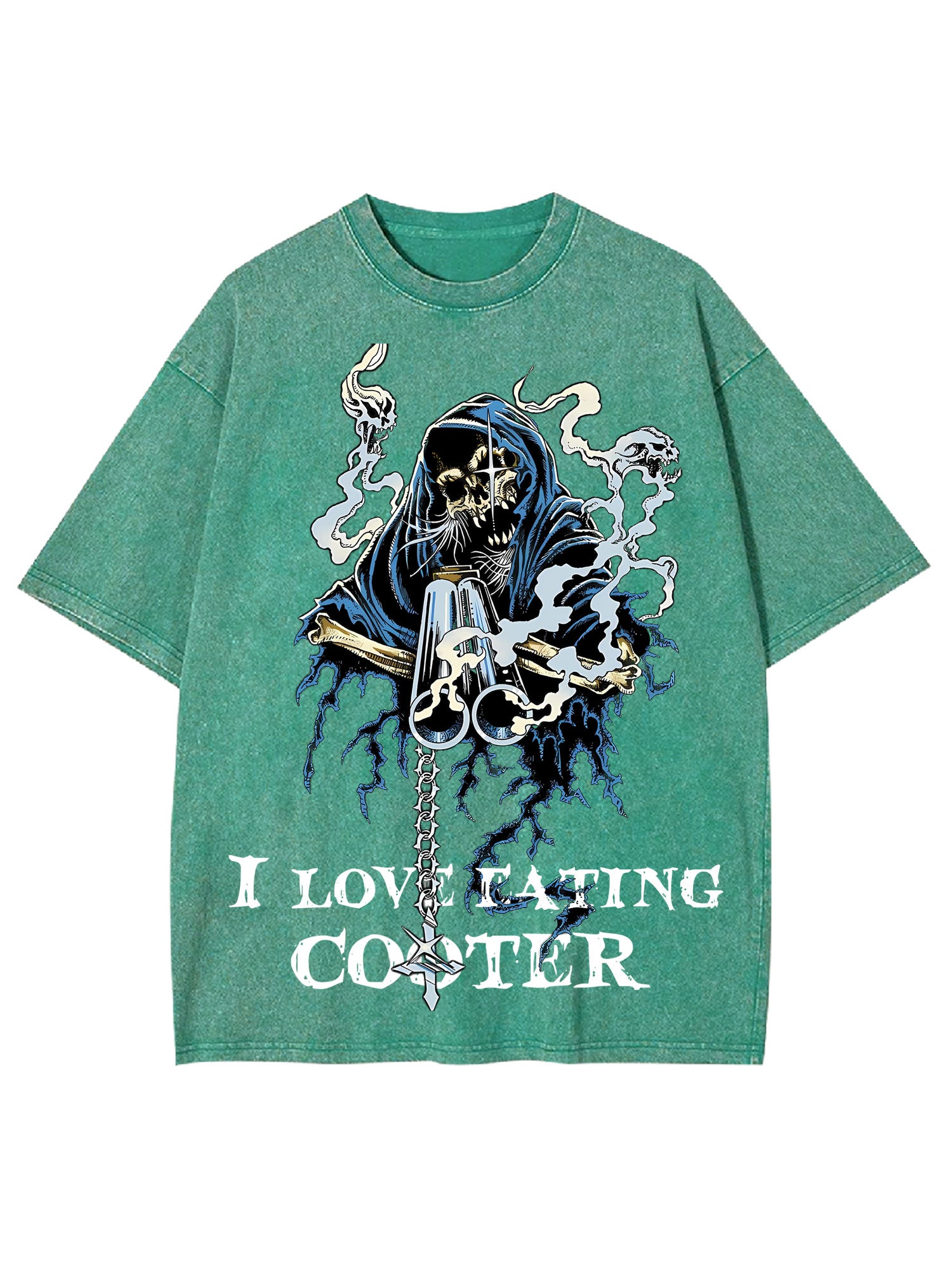 I Love Eating Cooted Washed Tshirt