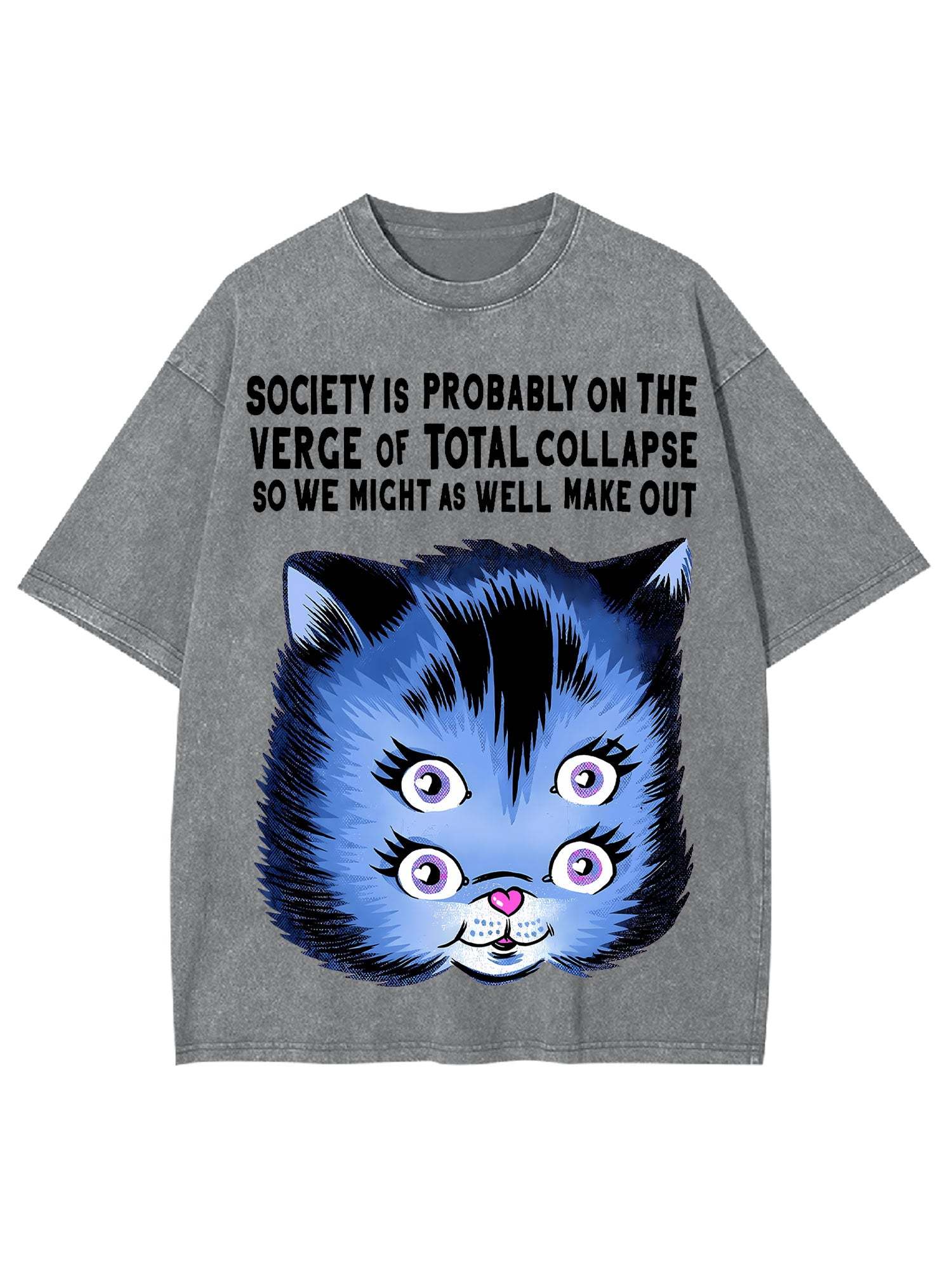 Make Out Washed Tshirt-ClassyOutlaw Sale
