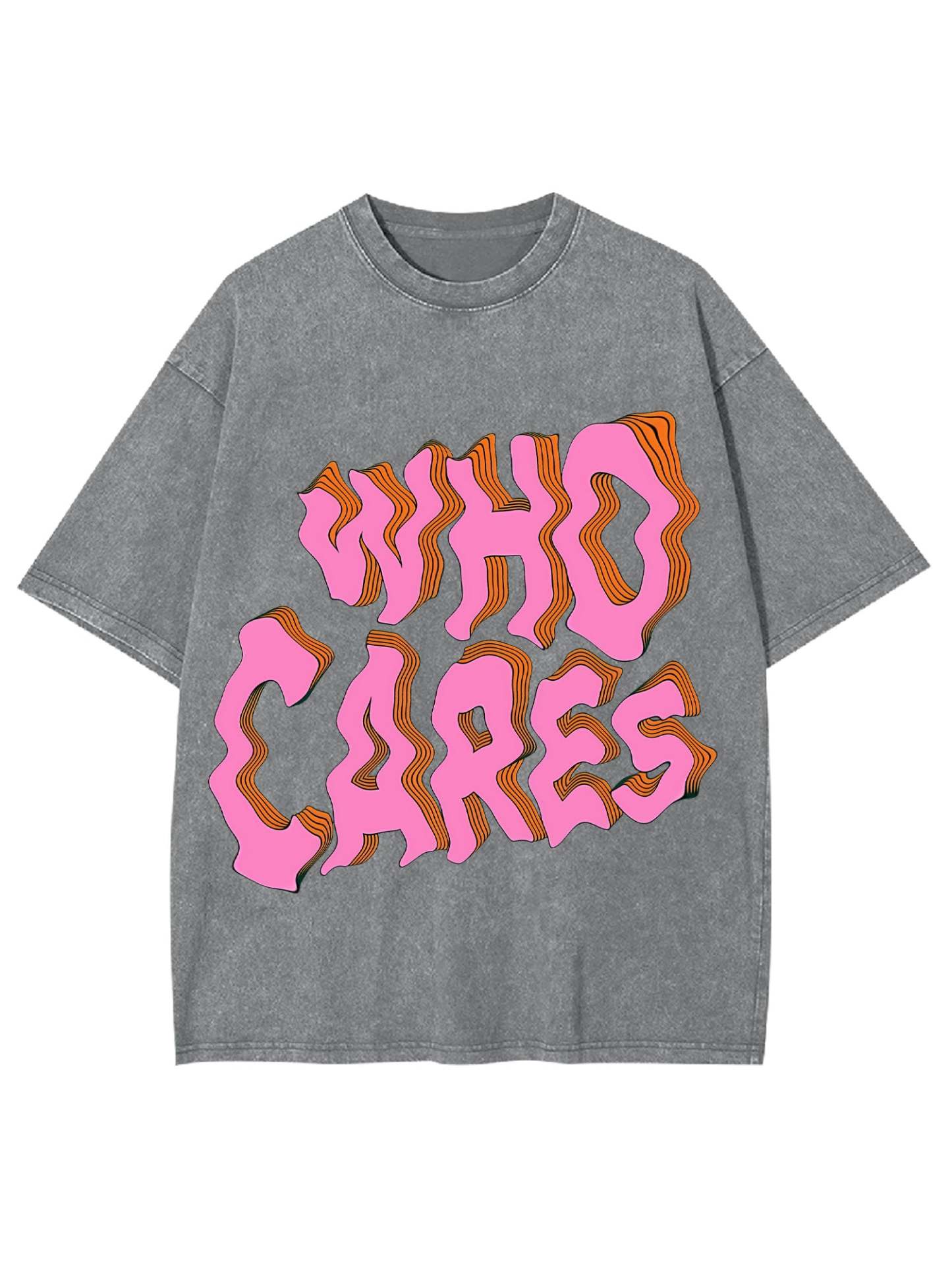 WHO CARES WASHED TSHIRT