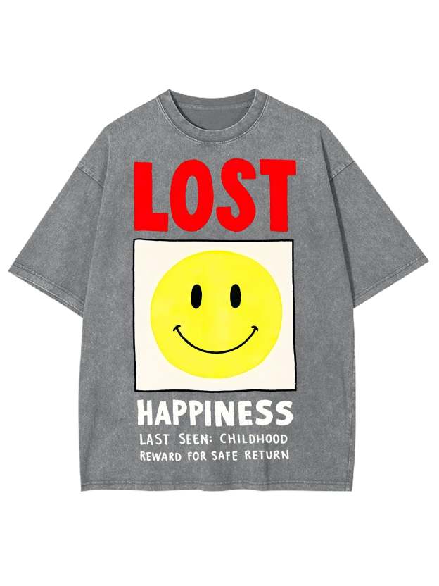 LOST HAPPINESS WASHED TSHIRT