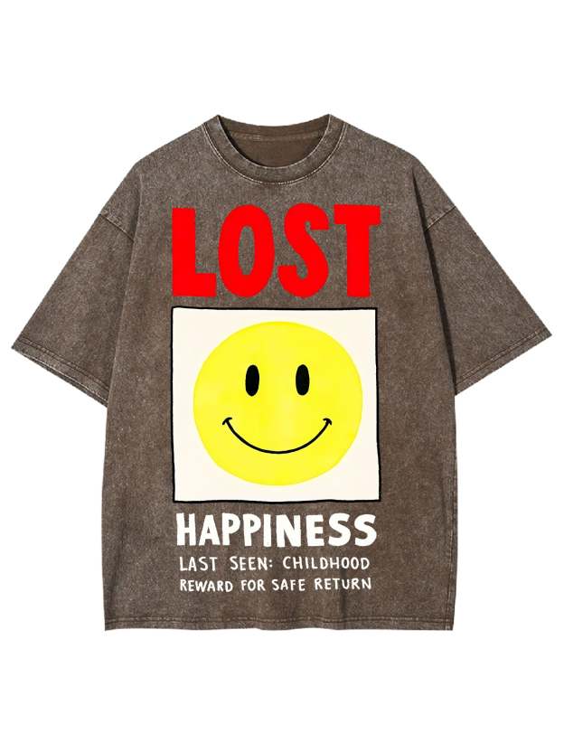 LOST HAPPINESS WASHED TSHIRT