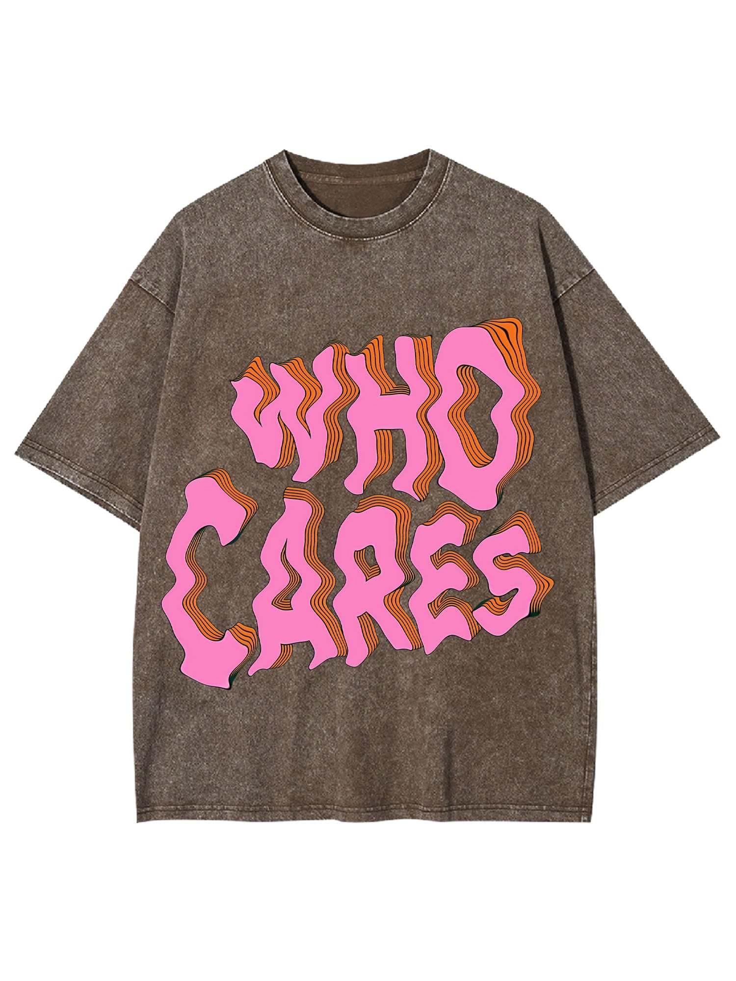 WHO CARES WASHED TSHIRT