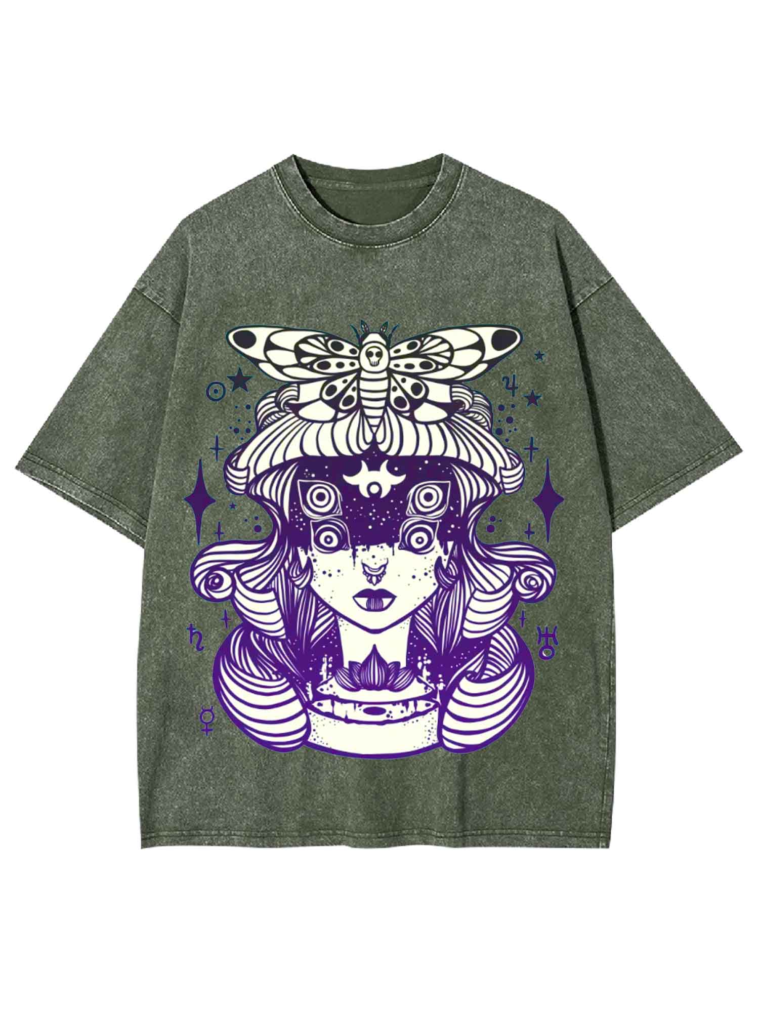 Mystical Moth Washed Tshirt