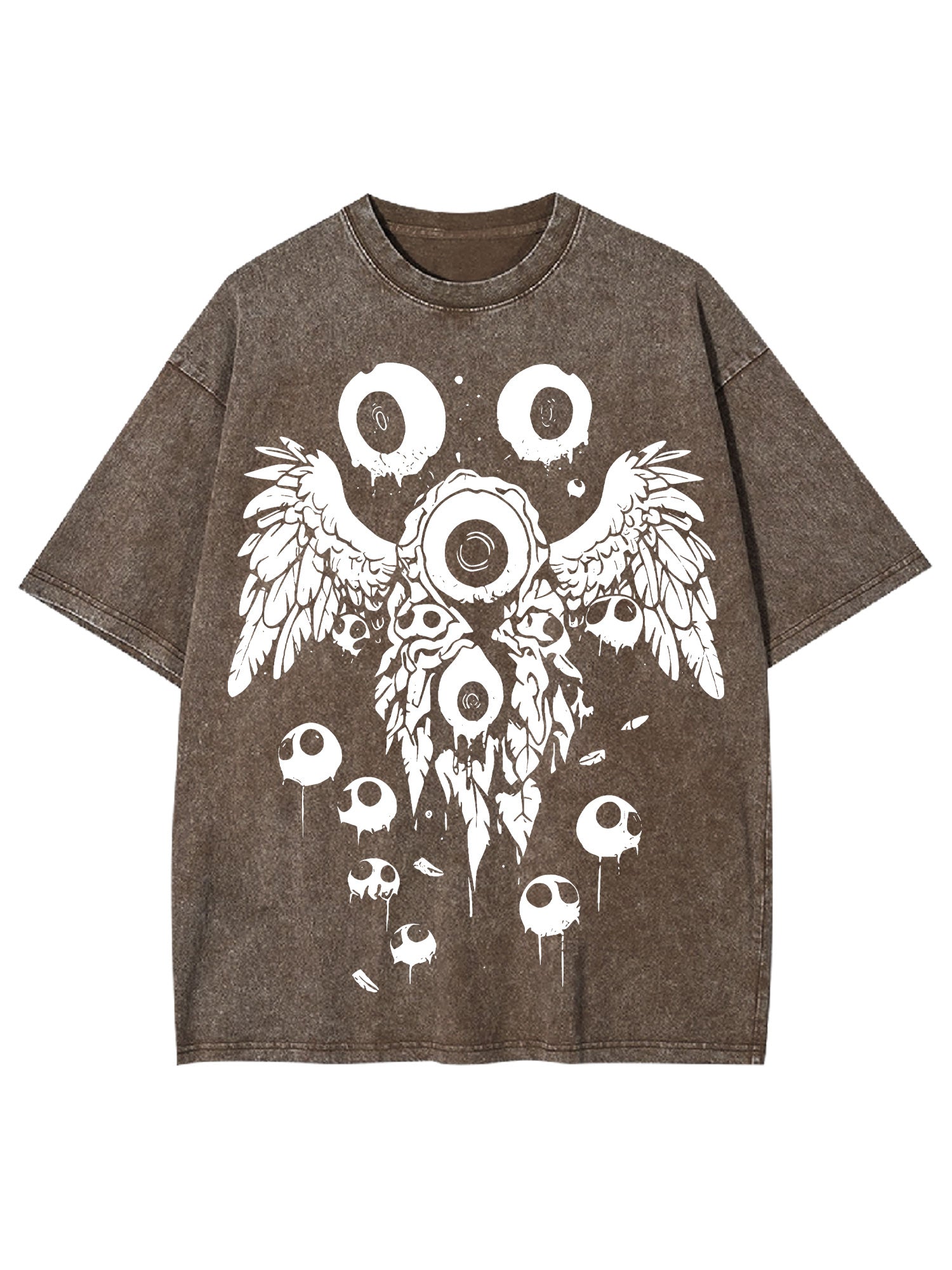 Weirdcore Eyeball Washed Tshirt