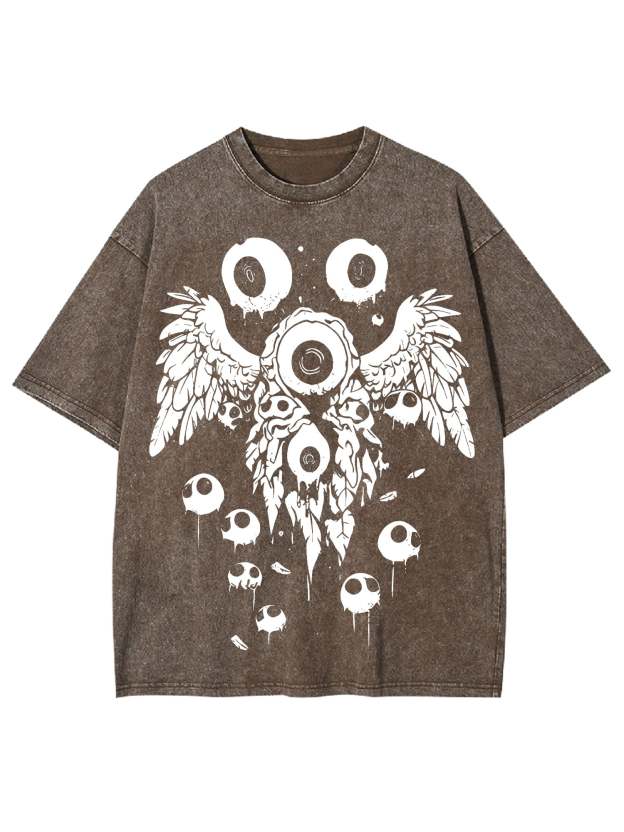 Weirdcore Eyeball Washed Tshirt