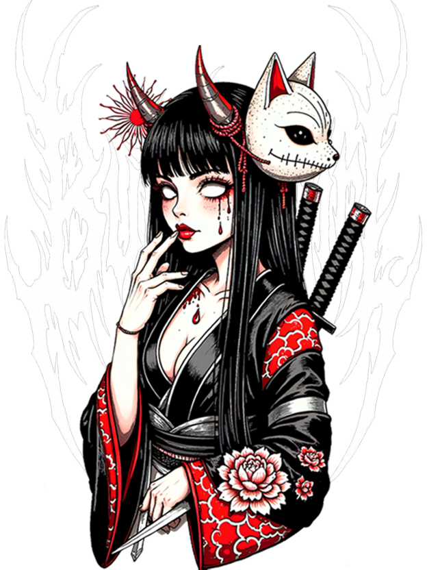 Fox Mask Enchantress Washed Tshirt