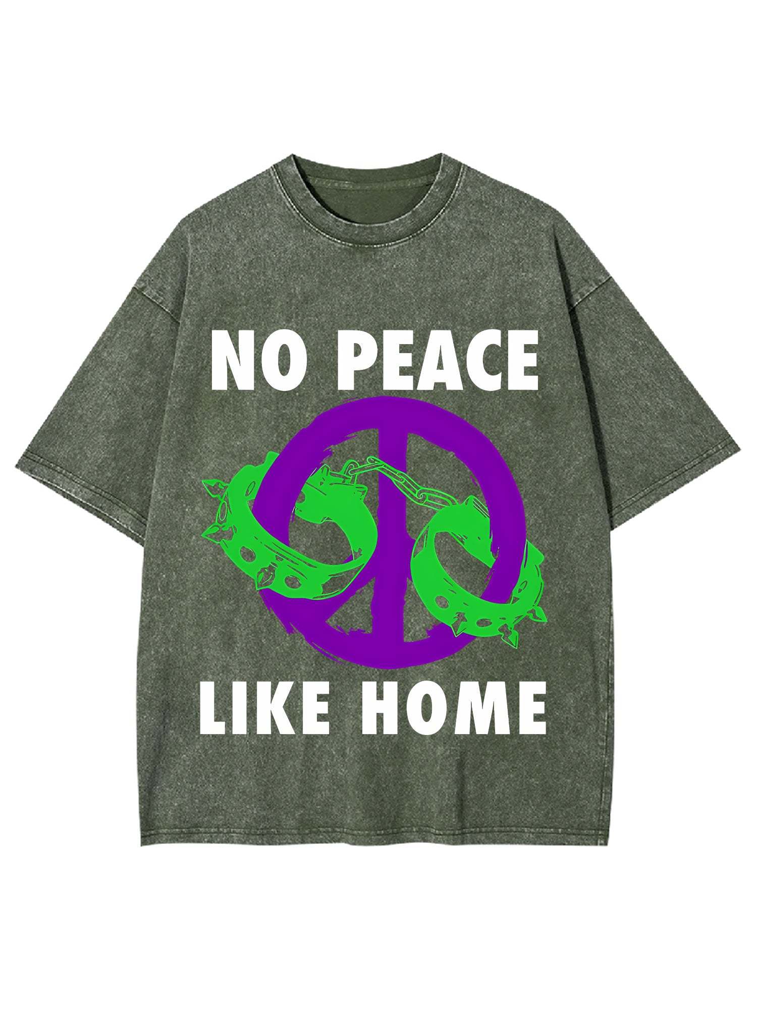 No Peace Like Home Washed Tshirt