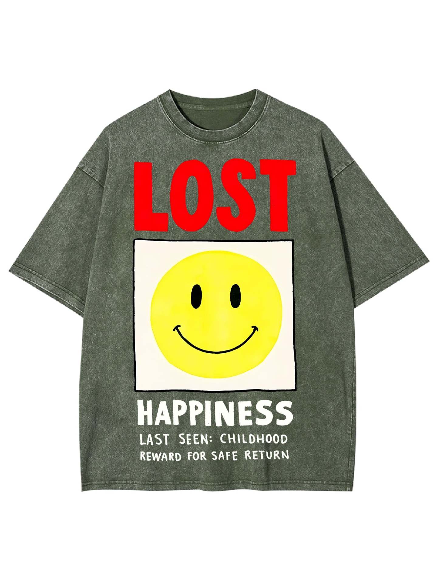 LOST HAPPINESS WASHED TSHIRT