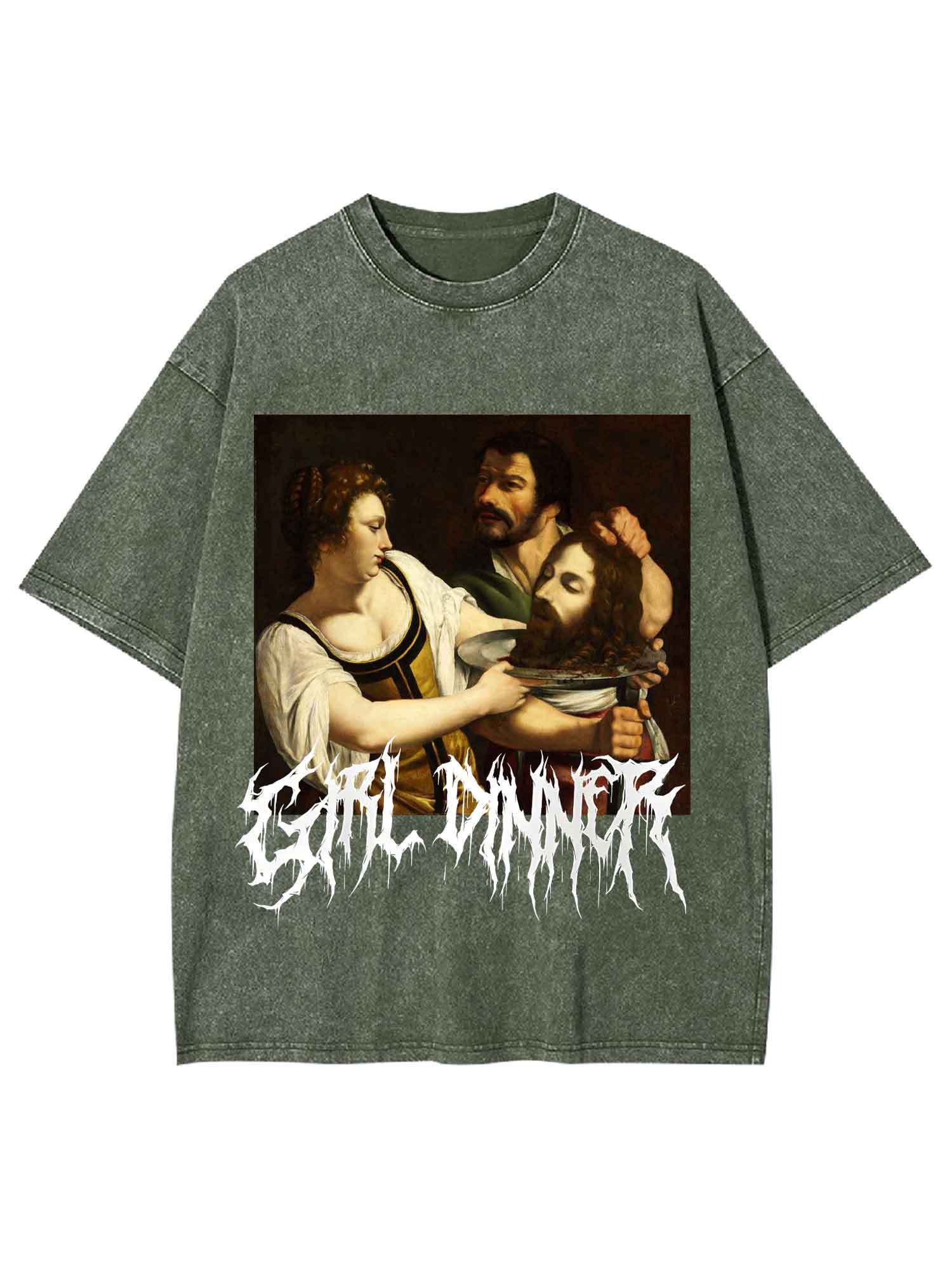 Eat Dinner Washed Tshirt