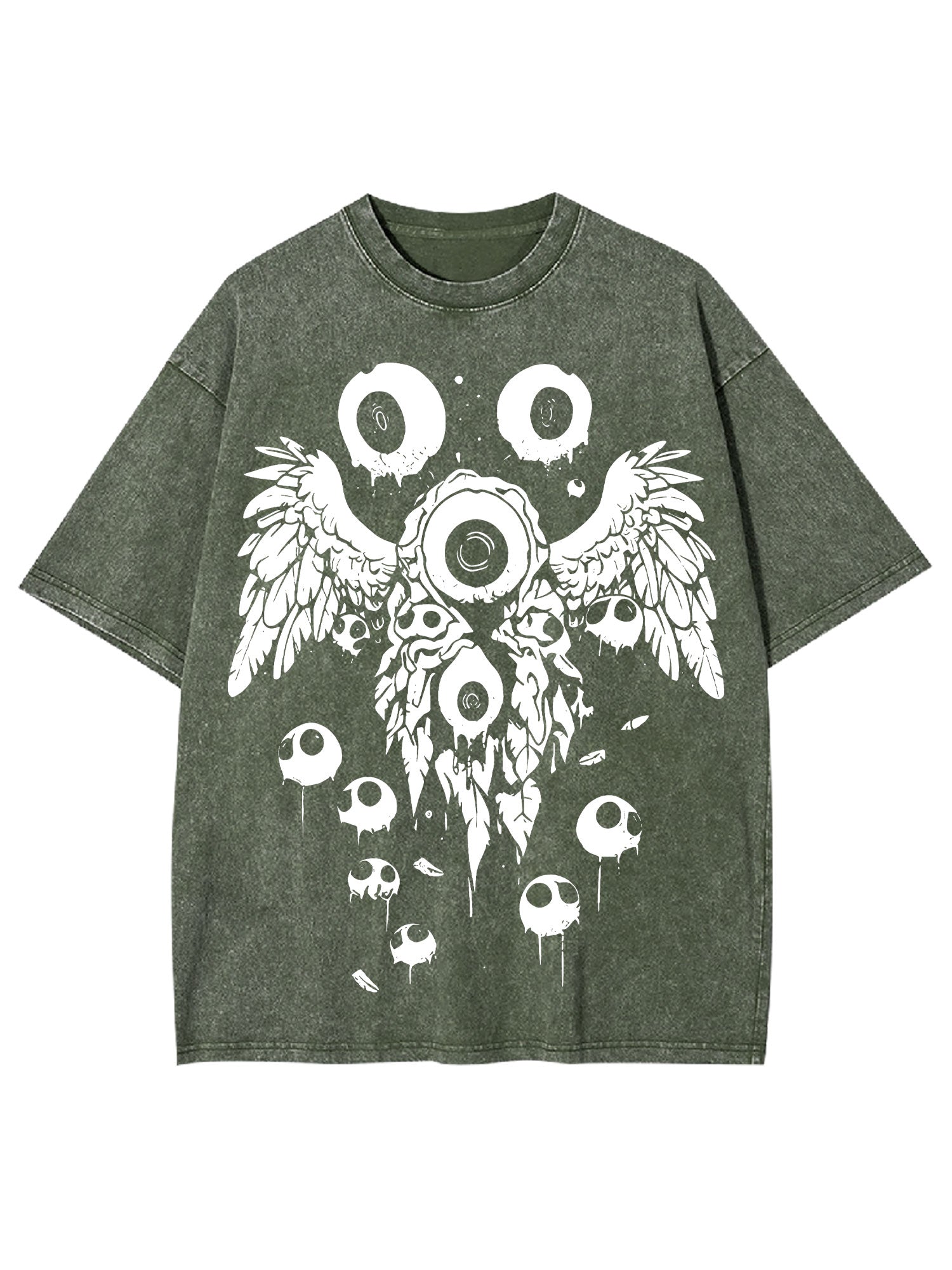Weirdcore Eyeball Washed Tshirt