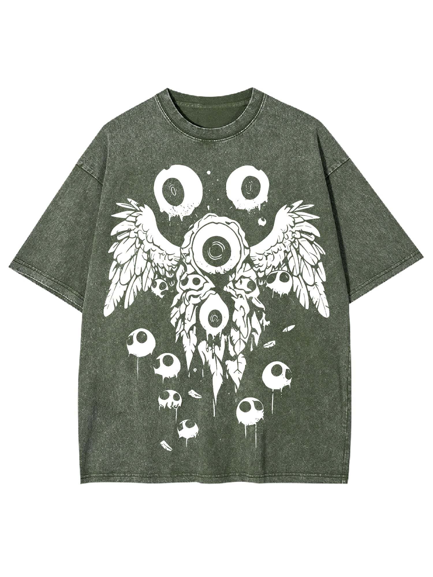 Weirdcore Eyeball Washed Tshirt