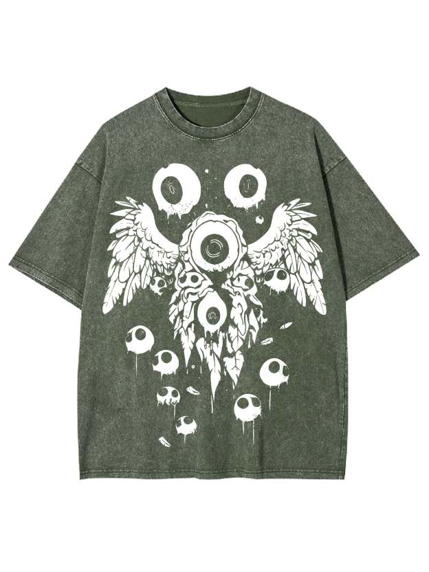 Weirdcore Eyeball Washed Tshirt
