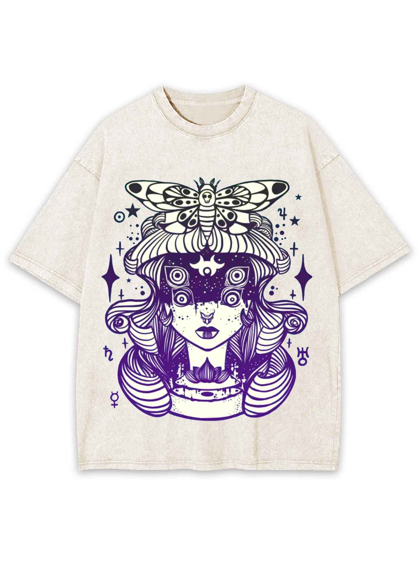 Mystical Moth Washed Tshirt