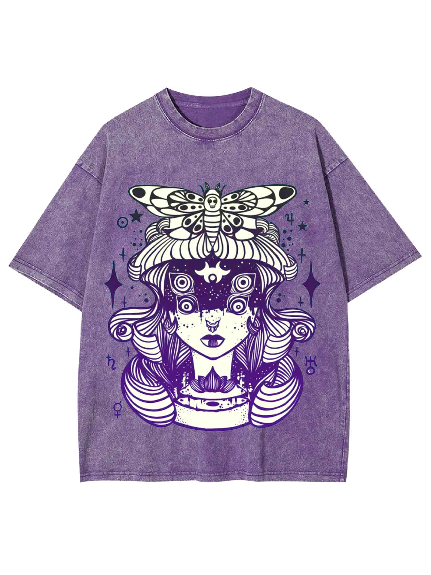 Mystical Moth Washed Tshirt