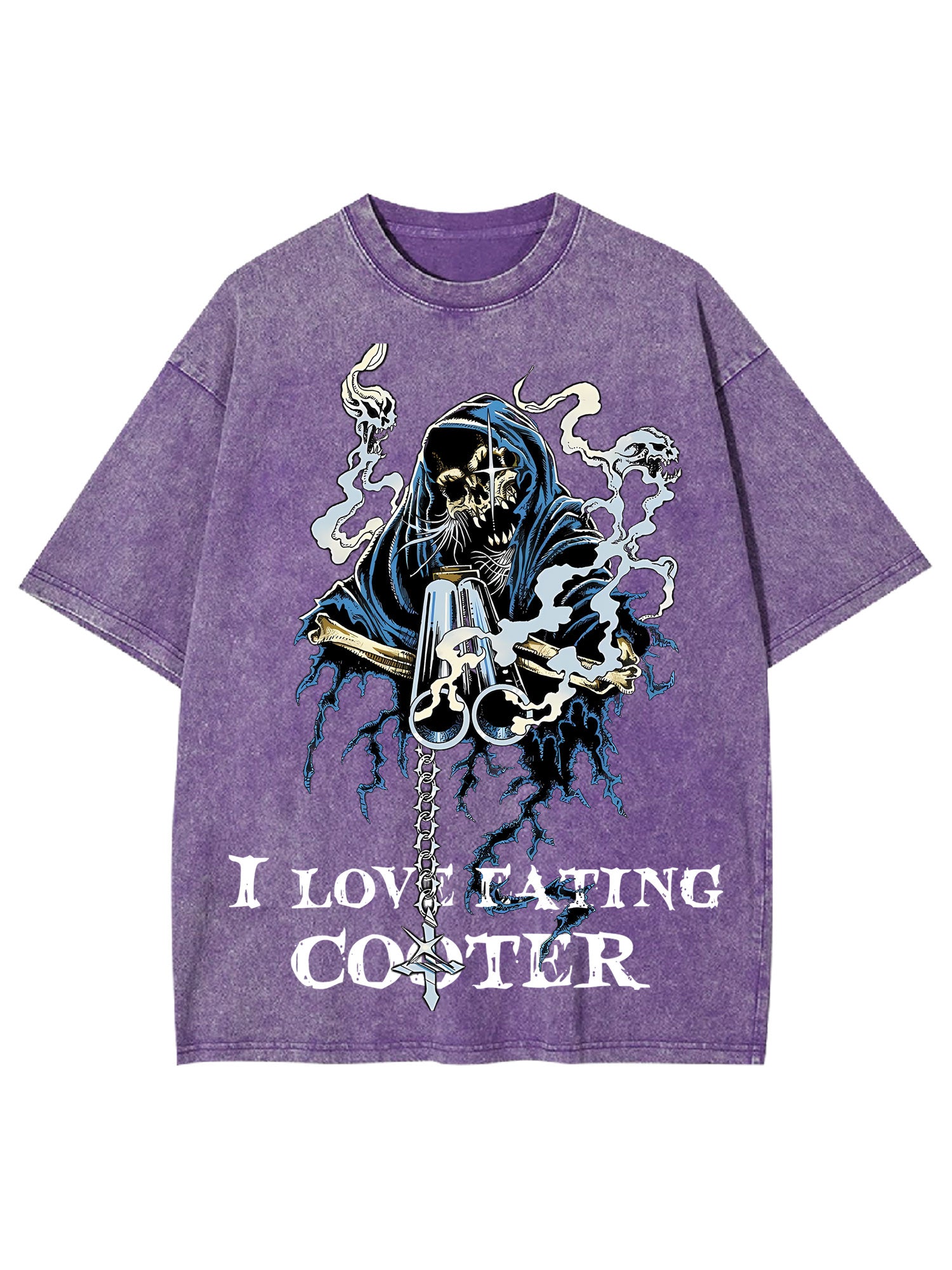 I Love Eating Cooted Washed Tshirt