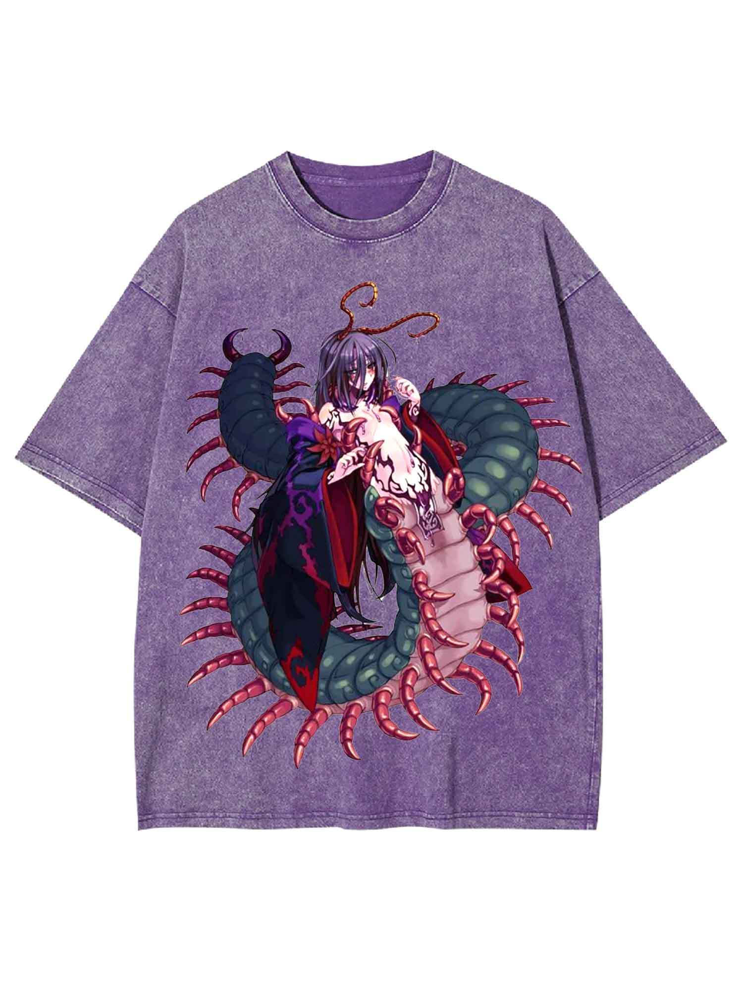 Human-Centipede Washed Tshirt