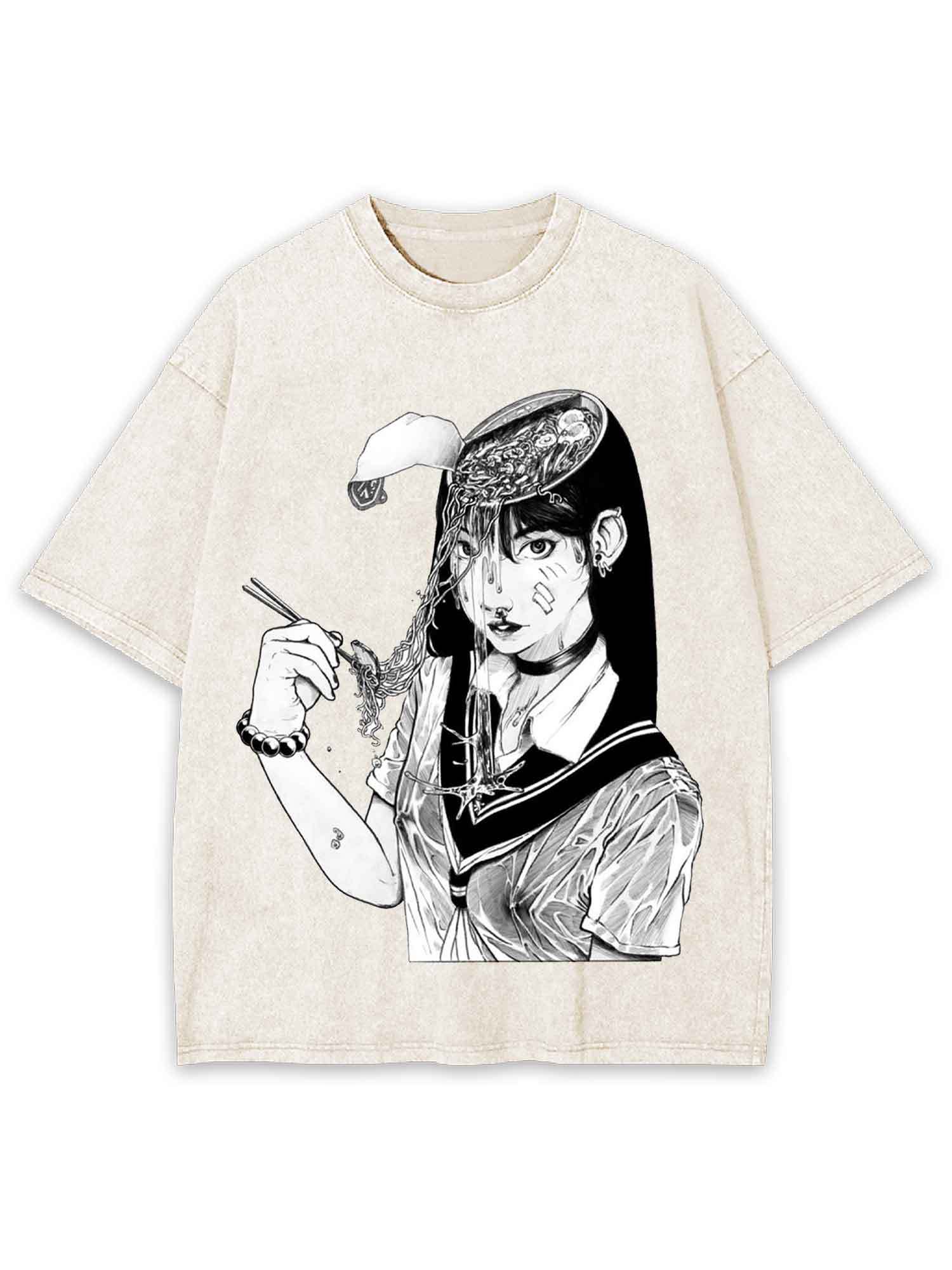 READY-TO-EAT CRANIUM WASHED TSHIRT