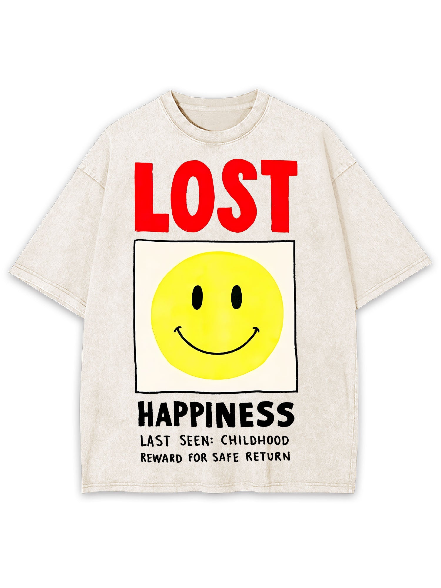 LOST HAPPINESS WASHED TSHIRT