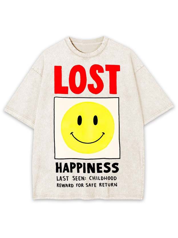 LOST HAPPINESS WASHED TSHIRT