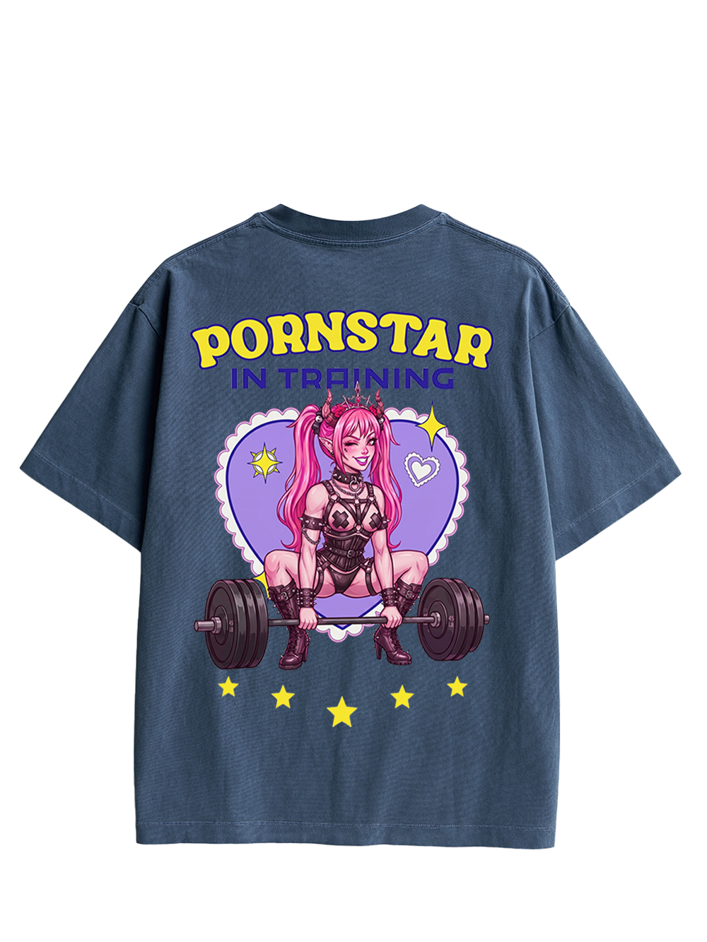 PORNSTAR IN TRAINING AAA DOUBLE SIDED PRINT WASHED TSHIRT