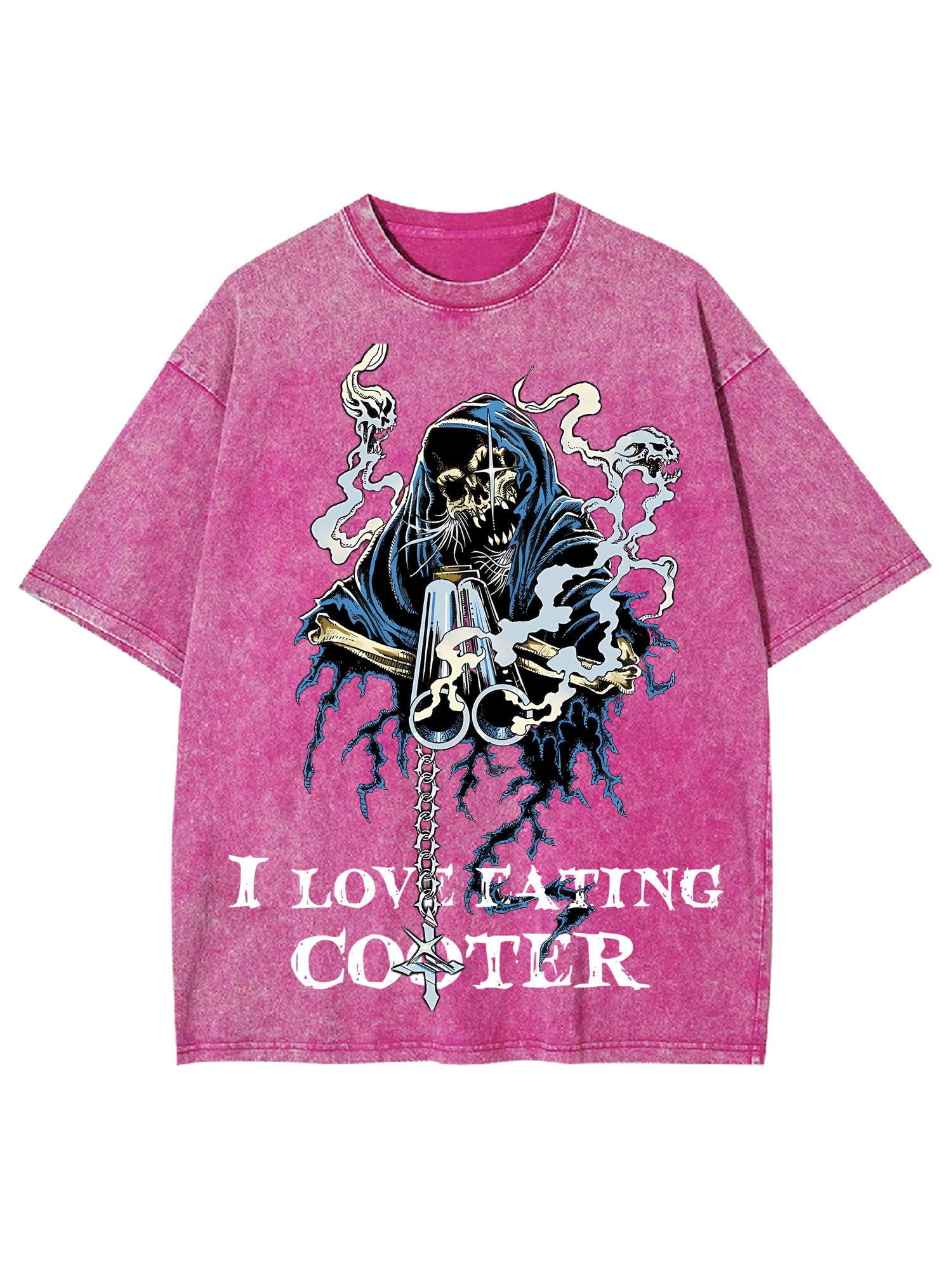 I Love Eating Cooted Washed Tshirt